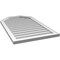 Ekena Millwork Octagonal Top Surface Mount PVC Gable Vent w/ 2"W x 1-1/2"P Brickmould Frame, 24"W x 40"H GVPOT24X4002SN - alternate 4